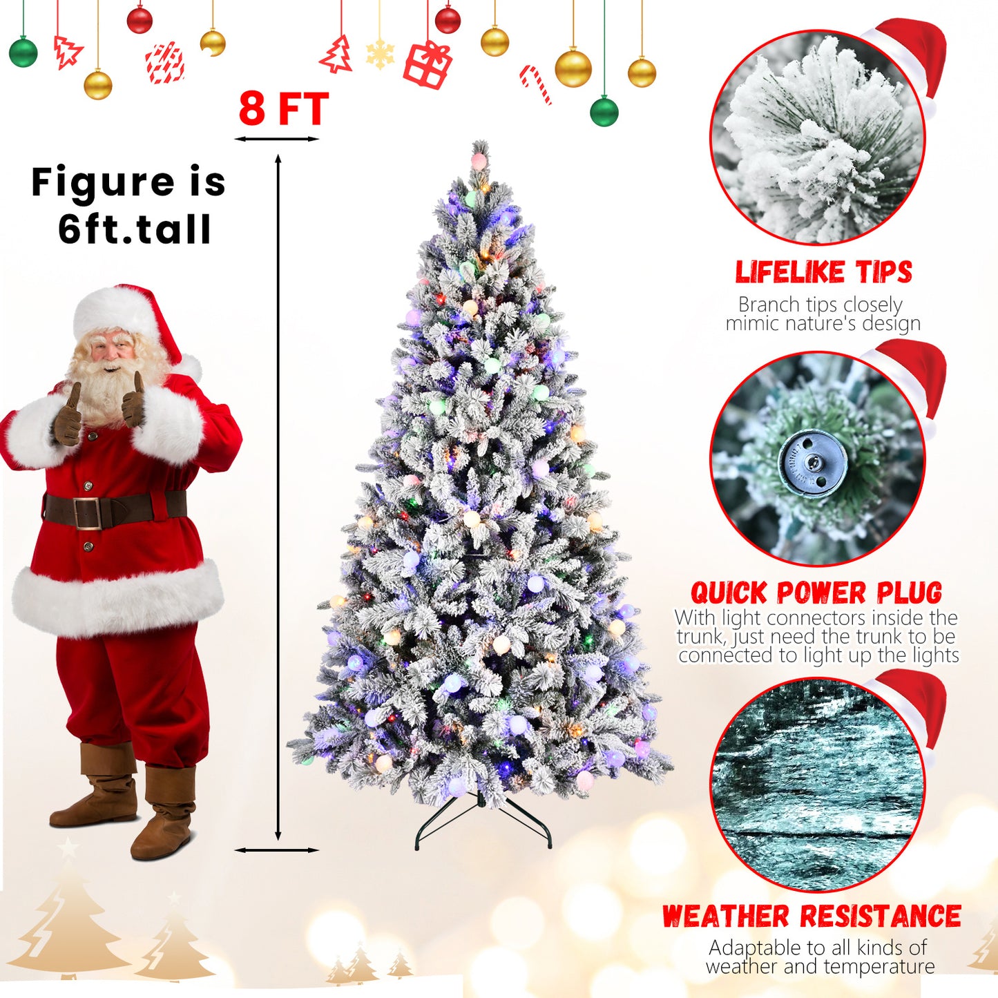 LumiSpot 8ft Christmas Tree