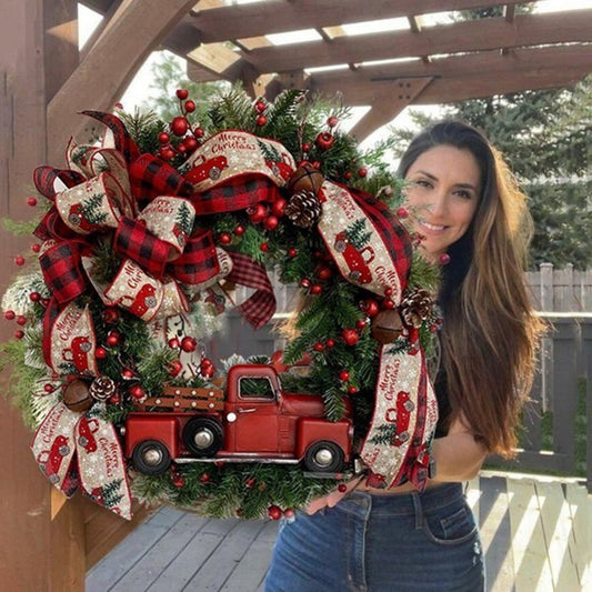 Red Truck Holiday Wreath