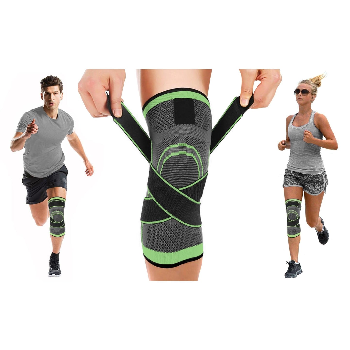 DCF Compression Knee Sleeve with Adjustable Straps